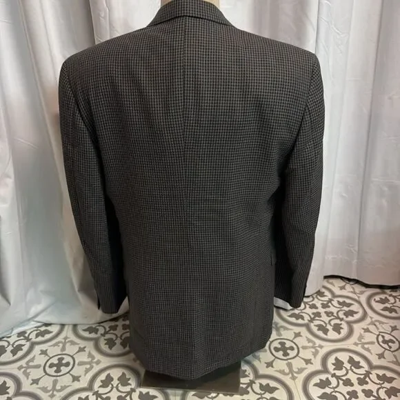 Givenchy Monsieur‎ Multi Color Diamond Woven Blazer Size 42L C40